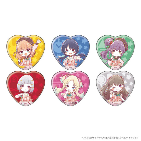 『ラブライブ!蓮ノ空女学院スクールアイドルクラブ』ハート型缶バッジ 02/トレーディング(全6種)(グラフアートイラスト)
